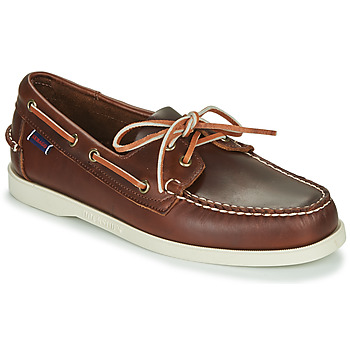 Παπούτσια Άνδρας Boat shoes Sebago DOCKSIDES PORTLAND WAXED Brown