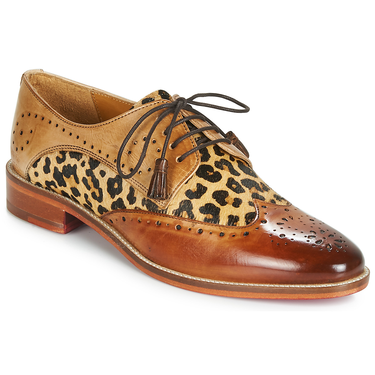 Παπούτσια Γυναίκα Derby Melvin & Hamilton BETTY-4 Brown / Leopard