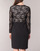 Υφασμάτινα Γυναίκα Κοντά Φορέματα Lauren Ralph Lauren LACE PANEL JERSEY DRESS Black