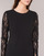 Υφασμάτινα Γυναίκα Κοντά Φορέματα Lauren Ralph Lauren LACE PANEL JERSEY DRESS Black