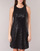 Υφασμάτινα Γυναίκα Κοντά Φορέματα Lauren Ralph Lauren SEQUINED SLEEVELESS DRESS Black