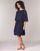 Υφασμάτινα Γυναίκα Κοντά Φορέματα Lauren Ralph Lauren NAVY-3/4 SLEEVE-DAY DRESS Marine