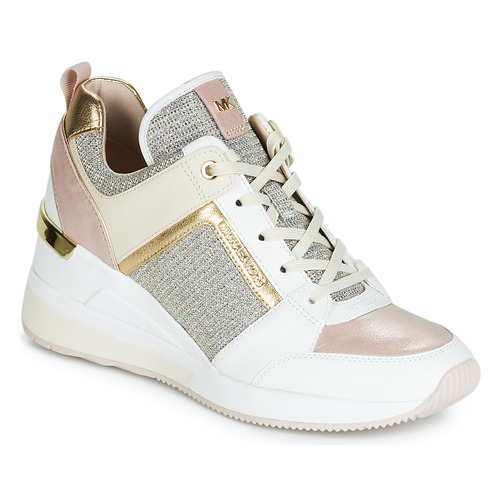 Παπούτσια Γυναίκα Ψηλά Sneakers MICHAEL Michael Kors GEORGIE Άσπρο / Ροζ / Gold