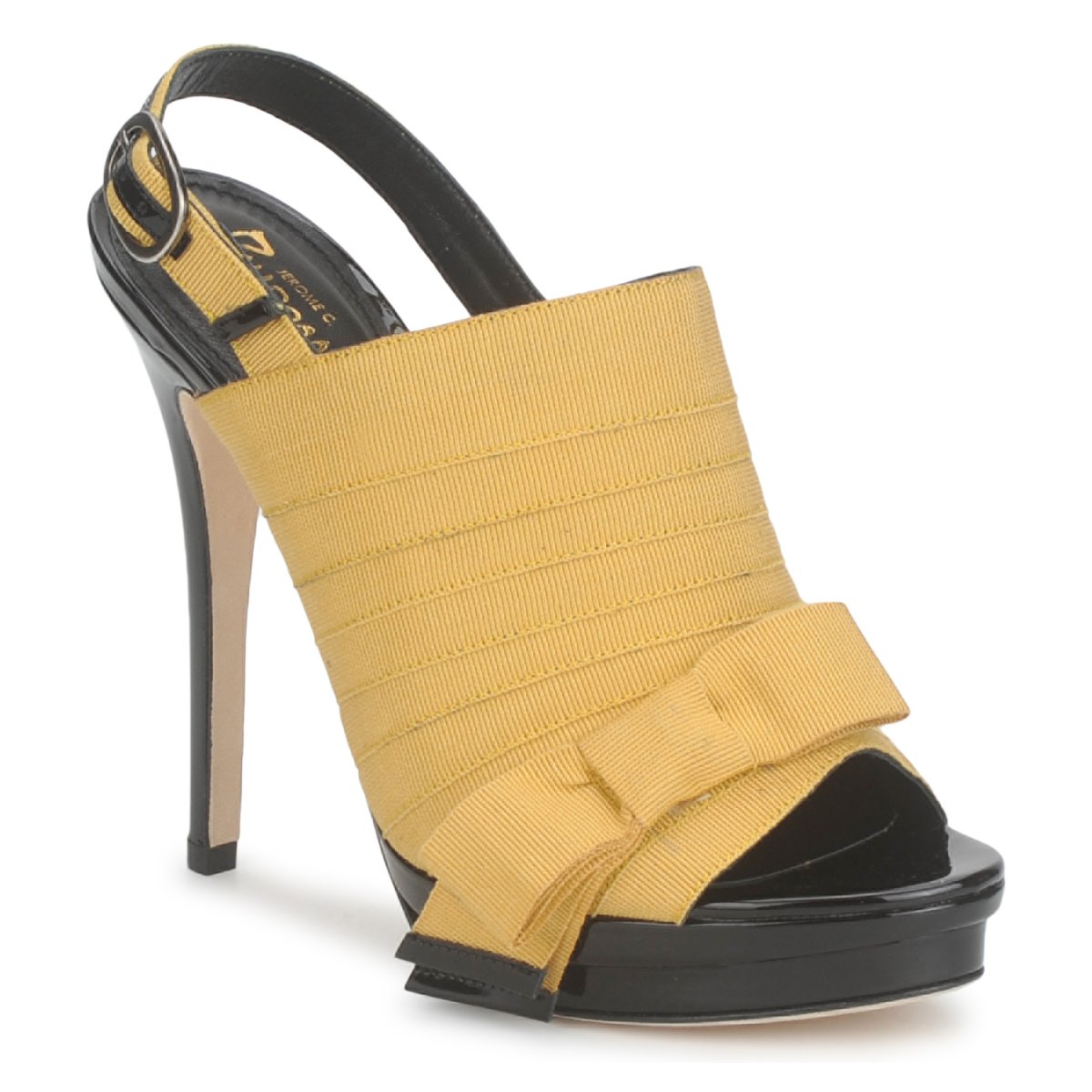 Παπούτσια Γυναίκα Σανδάλια / Πέδιλα Jerome C. Rousseau ROXY Yellow / Black