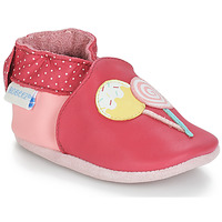 Παπούτσια Κορίτσι Σοσονάκια μωρού Robeez FUNNY SWEETS Ροζ / Άσπρο