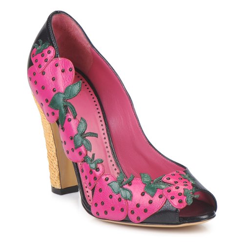Παπούτσια Γυναίκα Γόβες Moschino Cheap & CHIC ALBIZIA Ροζ-μαυρο-πρασινο