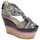Παπούτσια Γυναίκα Σανδάλια / Πέδιλα Etro 3467 Grey / Black / Violet