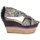 Παπούτσια Γυναίκα Σανδάλια / Πέδιλα Etro 3467 Grey / Black / Violet