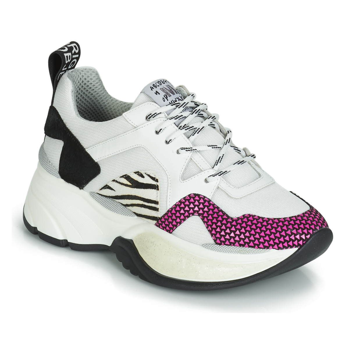 Παπούτσια Γυναίκα Χαμηλά Sneakers Meline ARGAGALI Άσπρο / Black