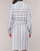 Υφασμάτινα Γυναίκα Κοντά Φορέματα Vila VINAVIDA Άσπρο / Μπλέ