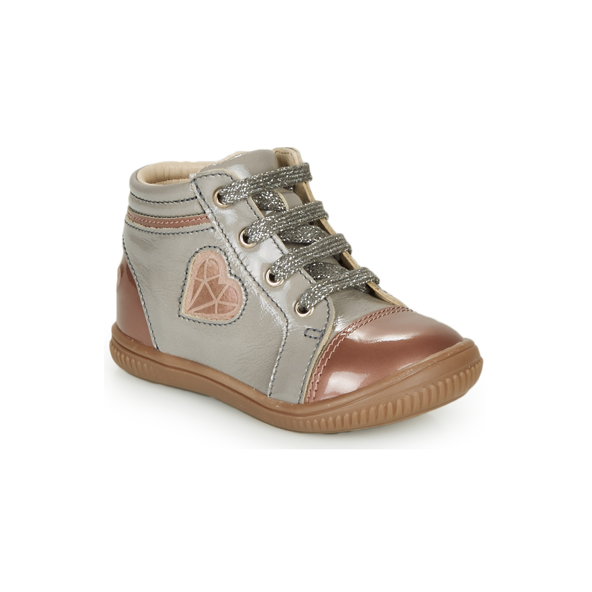 Παπούτσια Κορίτσι Ψηλά Sneakers GBB OTANA Grey / Ροζ