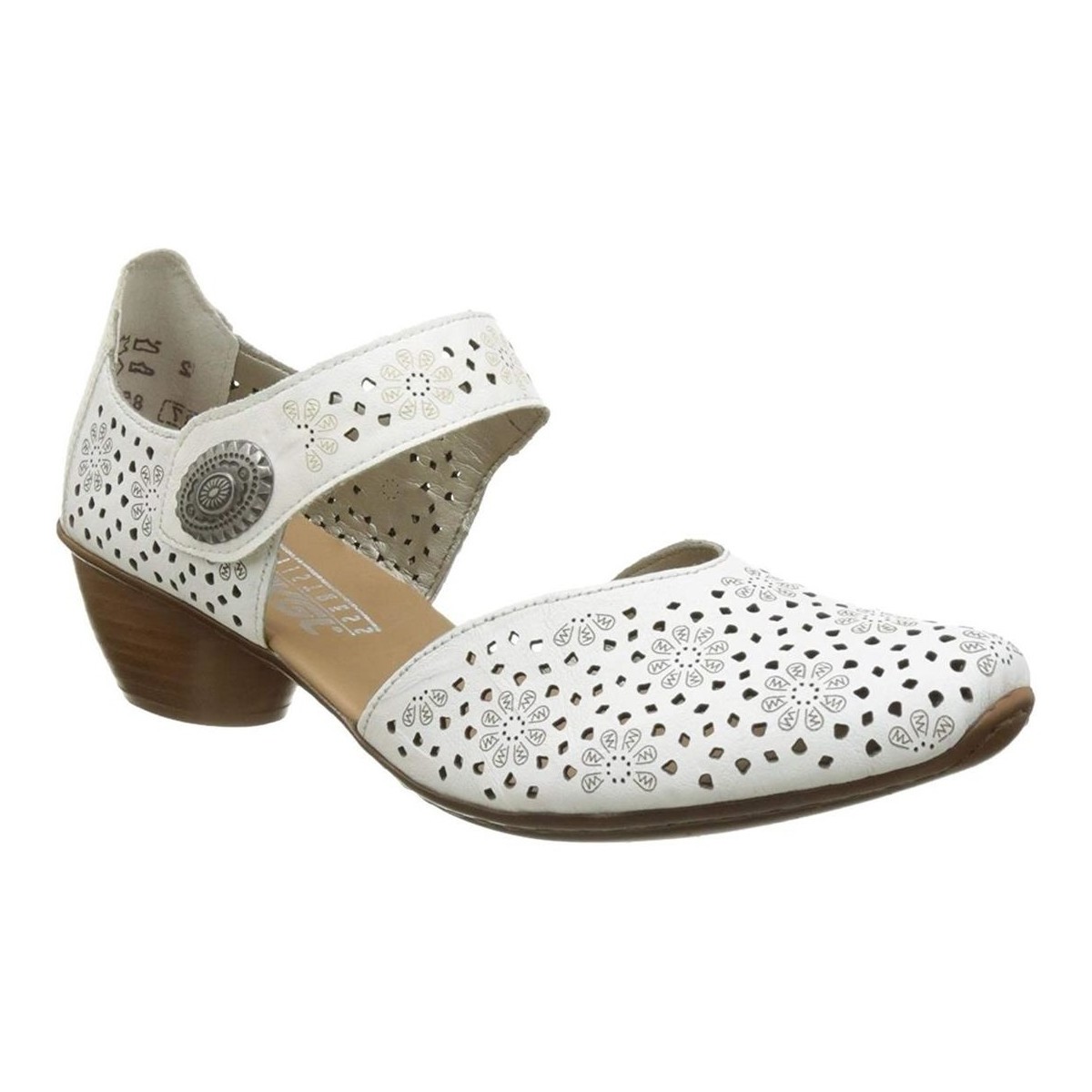 Παπούτσια Γυναίκα Σανδάλια / Πέδιλα Rieker 43711 Άσπρο