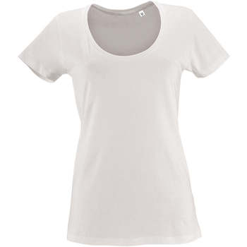 Υφασμάτινα Γυναίκα T-shirt με κοντά μανίκια Sols METROPOLITAN CITY GIRL Άσπρο
