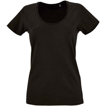 Υφασμάτινα Γυναίκα T-shirt με κοντά μανίκια Sols METROPOLITAN CITY GIRL Black