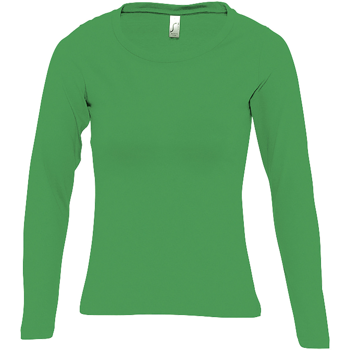 Υφασμάτινα Γυναίκα Μπλουζάκια με μακριά μανίκια Sols MAJESTIC COLORS GIRL Green