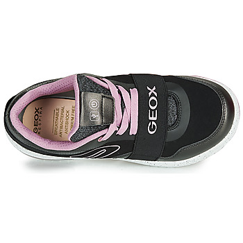 Geox J XLED GIRL Black / Ροζ / Led