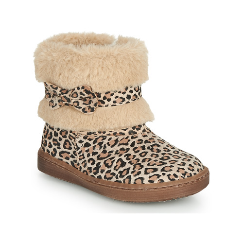 Παπούτσια Κορίτσι Μπότες Citrouille et Compagnie LILIFA Camel / Leopard