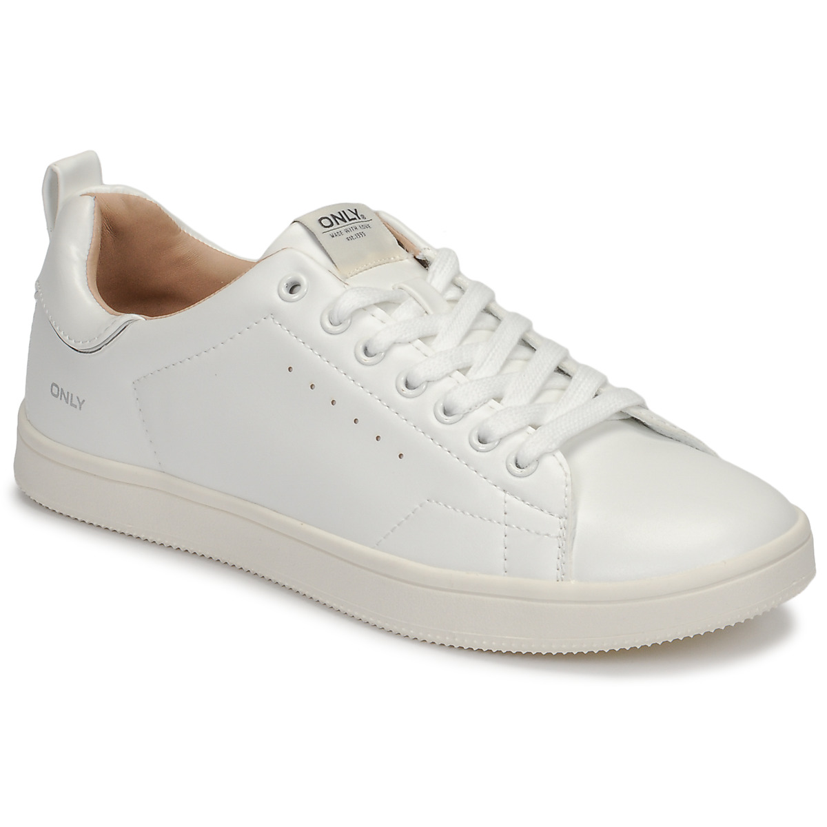Παπούτσια Γυναίκα Χαμηλά Sneakers Only SHILO PU Άσπρο / Silver