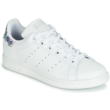 Παπούτσια Κορίτσι Χαμηλά Sneakers adidas Originals STAN SMITH J Άσπρο / Silver