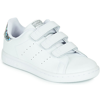 Παπούτσια Κορίτσι Χαμηλά Sneakers adidas Originals STAN SMITH CF C Άσπρο / Argenté