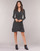 Υφασμάτινα Γυναίκα Κοντά Φορέματα MICHAEL Michael Kors ELV DOT SHRD LS DRS Black