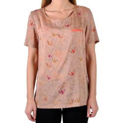 Υφασμάτινα Γυναίκα T-shirt με κοντά μανίκια Good Look 16146 Brown