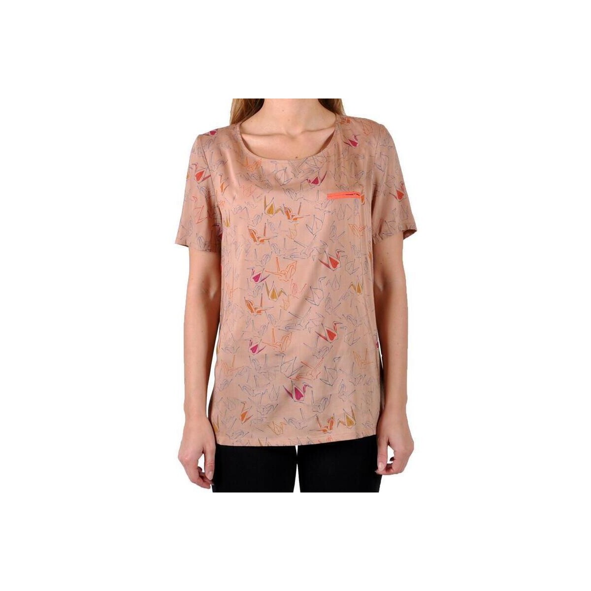 Υφασμάτινα Γυναίκα T-shirts & Μπλούζες Good Look 16146 Brown