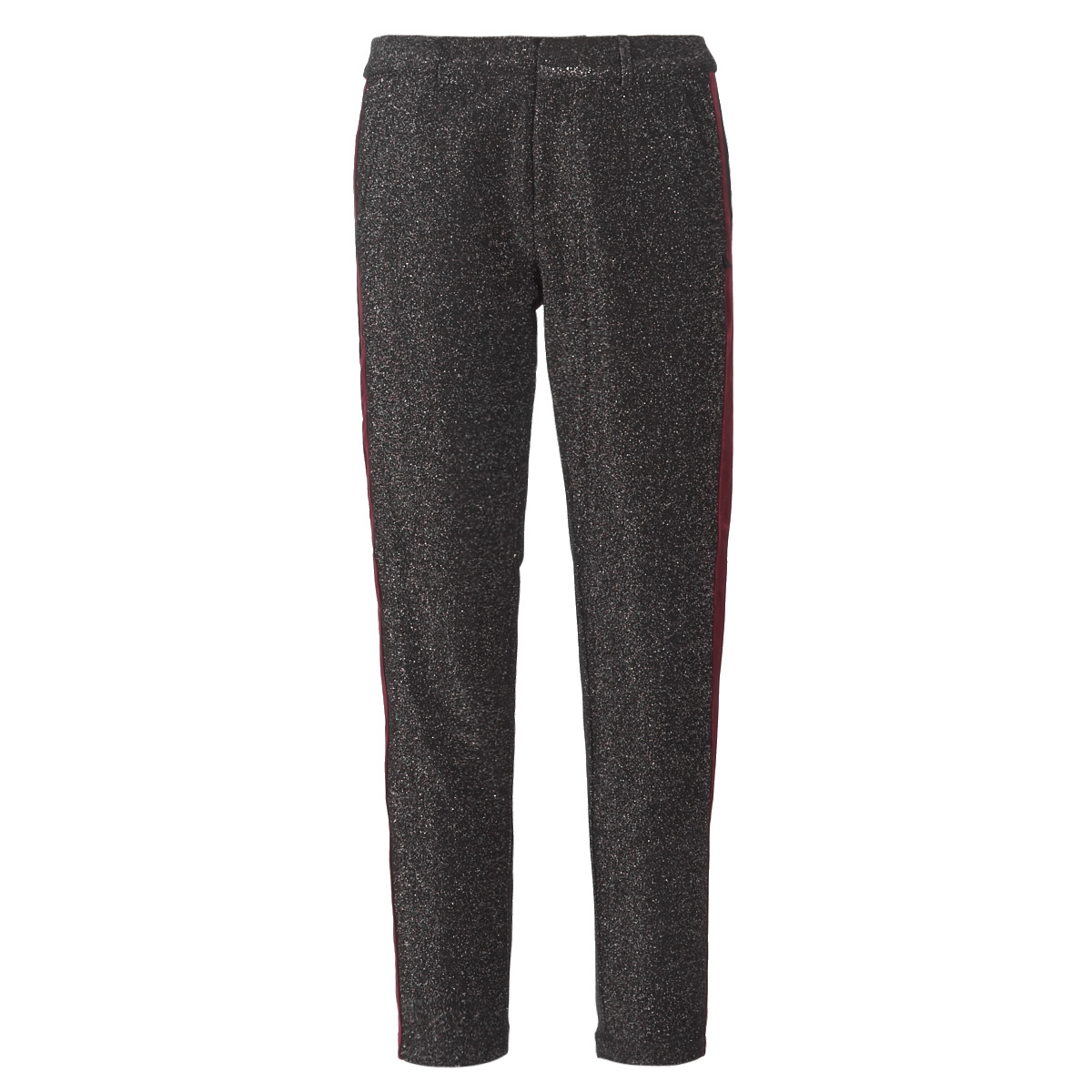 Maison Scotch  Παντελόνι πεντάτσεπο Maison Scotch TAPERED LUREX PANTS WITH VELVET SIDE PANEL