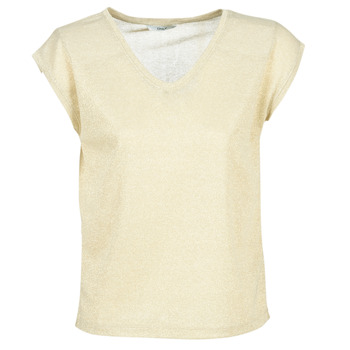 Υφασμάτινα Γυναίκα T-shirt με κοντά μανίκια Only ONLSILVERY Gold