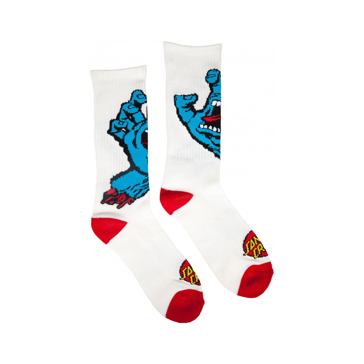 Εσώρουχα Άνδρας Κάλτσες Santa Cruz Screaming hand sock Άσπρο