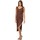 Υφασμάτινα Γυναίκα Κοντά Φορέματα Met 10DVE0585-0710 Brown