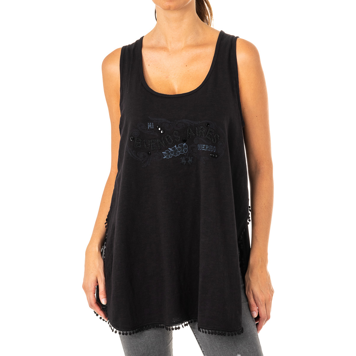 Υφασμάτινα Γυναίκα Μπλουζάκια με μακριά μανίκια La Martina LWR303-09999 Black
