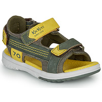 Παπούτσια Αγόρι Σανδάλια / Πέδιλα Kickers PLANE Kaki / Yellow