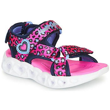 Παπούτσια Κορίτσι Σπορ σανδάλια Skechers HEART LIGHTS Ροζ / Black