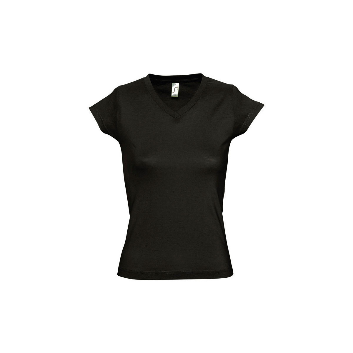 Υφασμάτινα Γυναίκα T-shirt με κοντά μανίκια Sols MOON COLORS GIRL Black