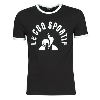 Υφασμάτινα Άνδρας T-shirt με κοντά μανίκια Le Coq Sportif ESS Tee SS N°3 M Black / Άσπρο