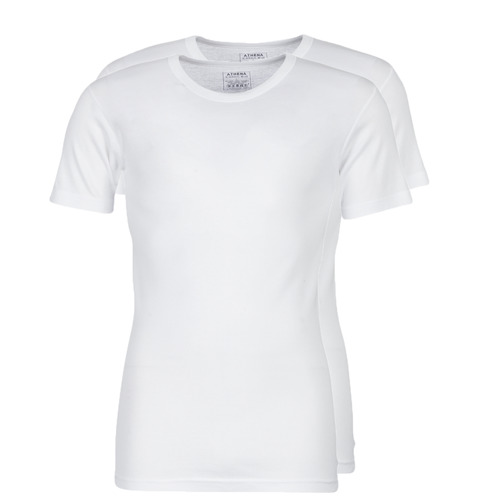 Υφασμάτινα Άνδρας T-shirt με κοντά μανίκια Athena T SHIRT COL ROND Άσπρο