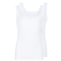 Υφασμάτινα Άνδρας Αμάνικα / T-shirts χωρίς μανίκια Athena COTON BIO Άσπρο
