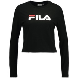 Υφασμάτινα Γυναίκα T-shirts & Μπλούζες Fila MARCELINE CROPPED LS SHIRT Black