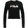 Υφασμάτινα Γυναίκα T-shirts & Μπλούζες Fila MARCELINE CROPPED LS SHIRT Black
