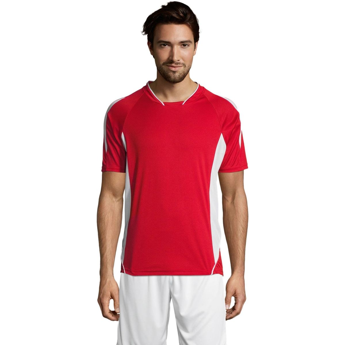 Υφασμάτινα Άνδρας T-shirt με κοντά μανίκια Sols MARACANA 2 SSL SPORT Red