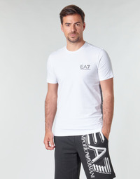 Υφασμάτινα Άνδρας T-shirt με κοντά μανίκια Emporio Armani EA7 TRAIN LOGO SERIES M TAPE TEE ST Άσπρο
