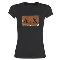 Υφασμάτινα Γυναίκα T-shirt με κοντά μανίκια Armani Exchange HONEY Black