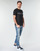 Υφασμάτινα Άνδρας T-shirt με κοντά μανίκια Armani Exchange HULI Black