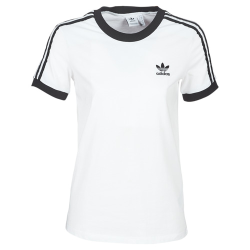 Υφασμάτινα Γυναίκα T-shirt με κοντά μανίκια adidas Originals 3 STR TEE Άσπρο