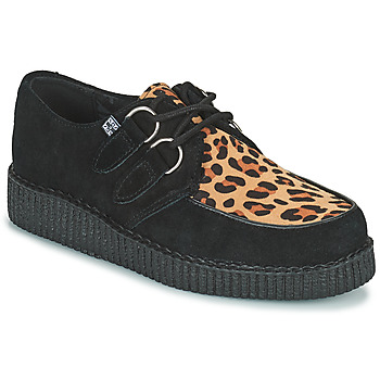 Παπούτσια Derby TUK LOW FLEX ROUND TOE CREEPER Black / Leopard