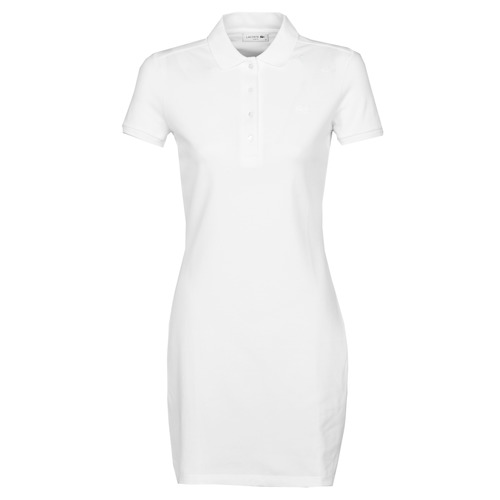 Υφασμάτινα Γυναίκα Κοντά Φορέματα Lacoste EUGENIE Άσπρο