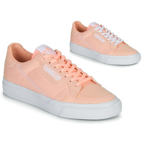 Παπούτσια Κορίτσι Χαμηλά Sneakers adidas Originals CONTINENTAL VULC J Ροζ