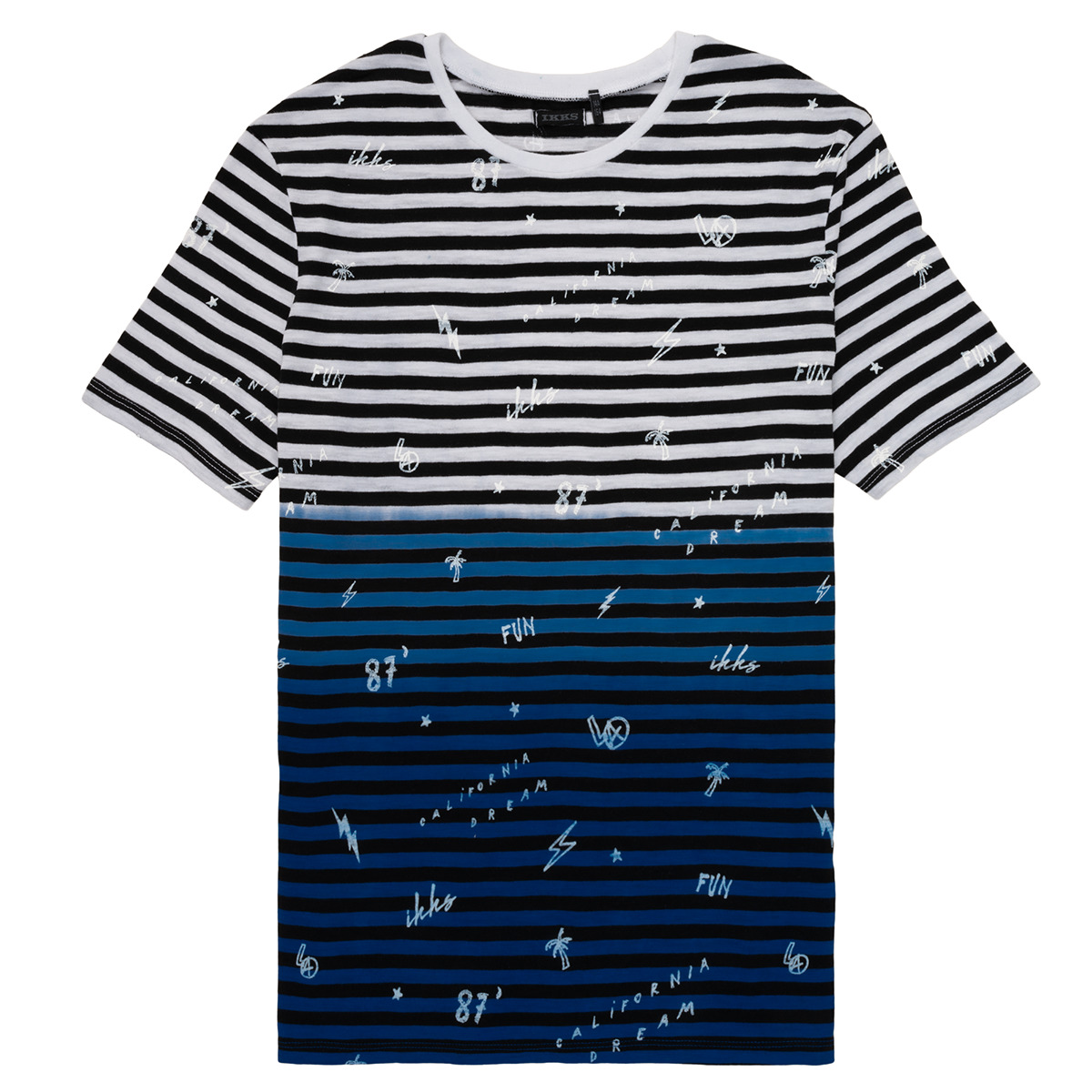 Υφασμάτινα Αγόρι T-shirt με κοντά μανίκια Ikks DANIELO Multicolour