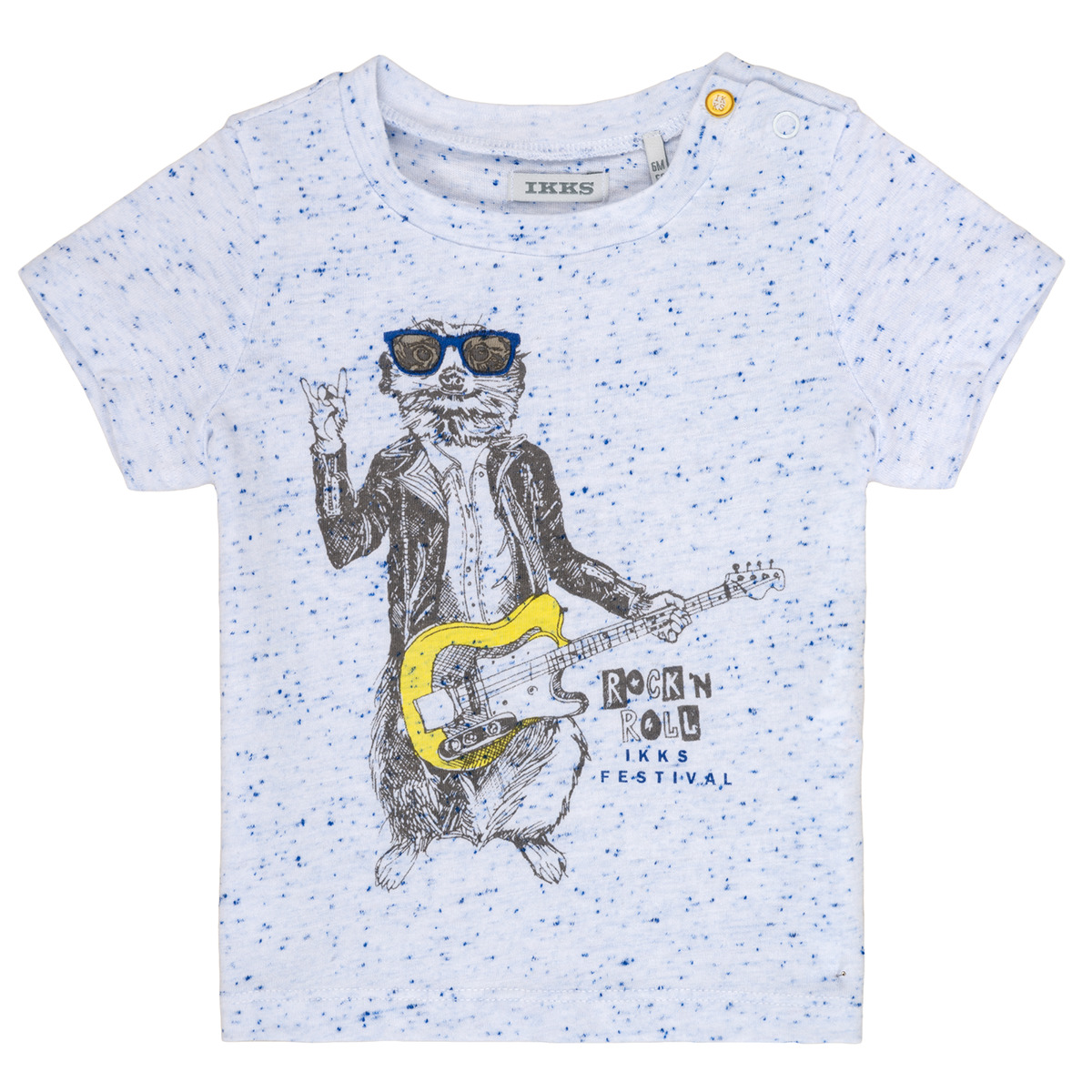 Υφασμάτινα Αγόρι T-shirt με κοντά μανίκια Ikks MARIO Άσπρο